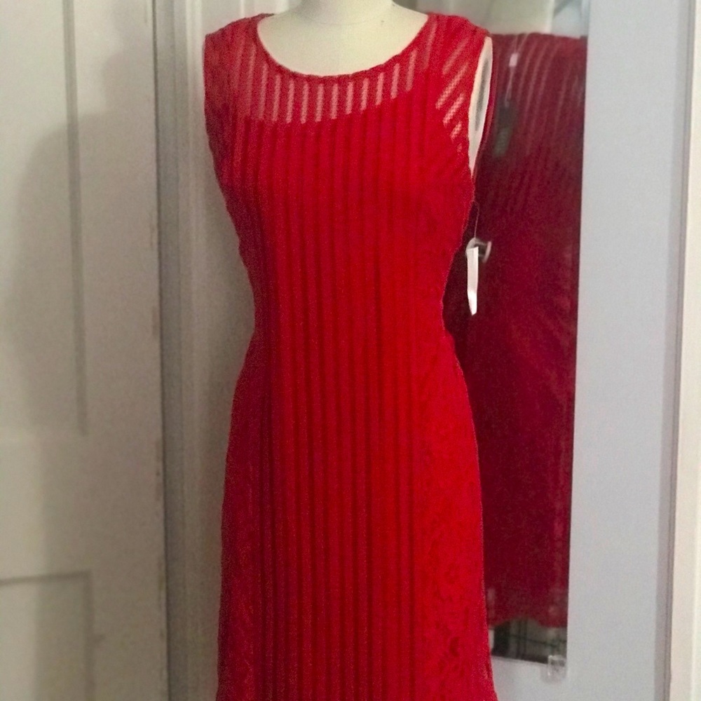 Red Lace Bodycon Dress